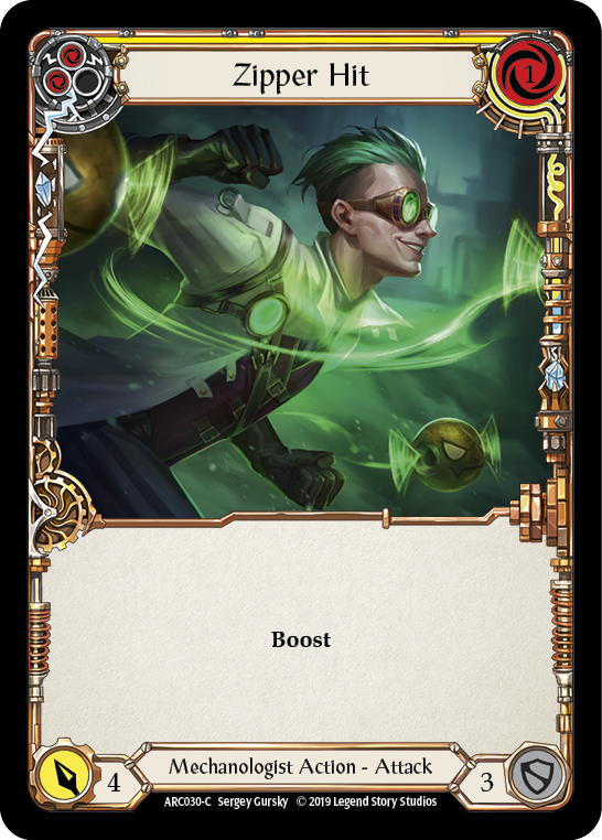Zipper Hit (Yellow) - Flesh and Blood TCG - MoxLand