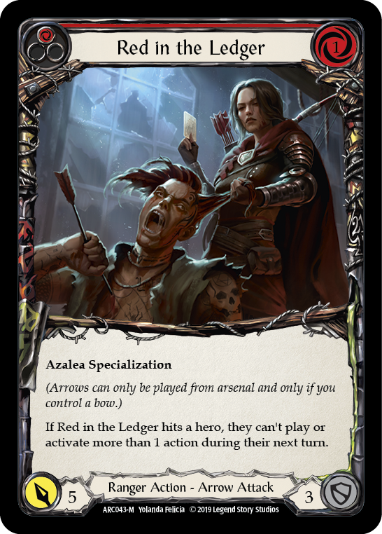 Red in the Ledger (Red) - Flesh and Blood TCG - MoxLand