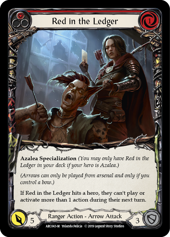 Red in the Ledger (Red) - Flesh and Blood TCG - MoxLand