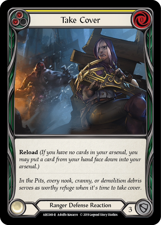 Take Cover (Yellow) - Flesh and Blood TCG - MoxLand