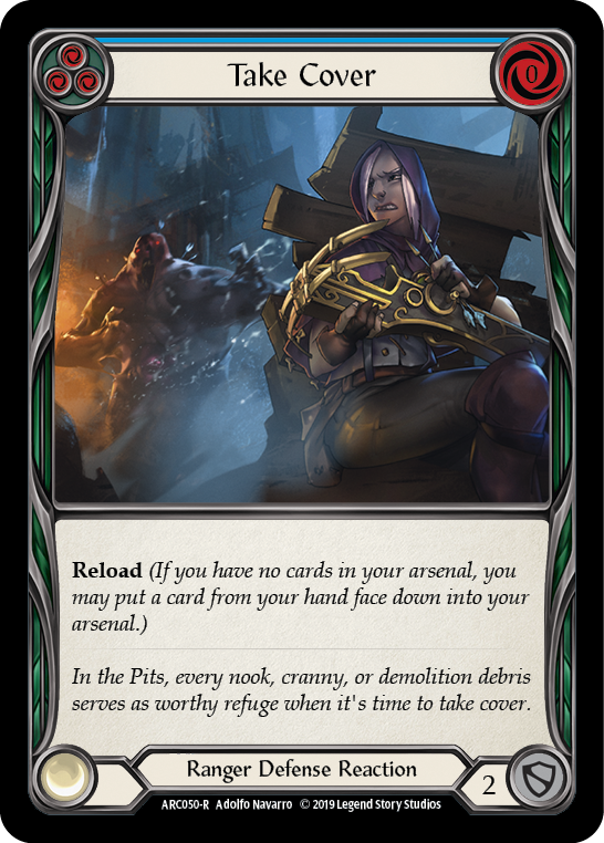 Take Cover (Blue) - Flesh and Blood TCG - MoxLand