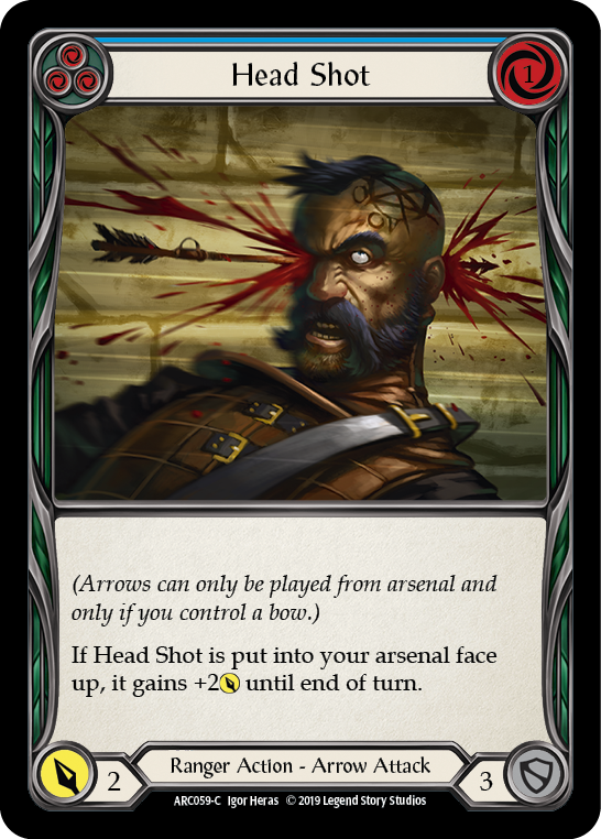 Head Shot (Blue) - Flesh and Blood TCG - MoxLand
