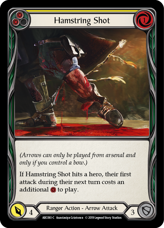 Hamstring Shot (Yellow) - Flesh and Blood TCG - MoxLand