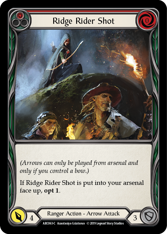 Ridge Rider Shot (Red) - Flesh and Blood TCG - MoxLand