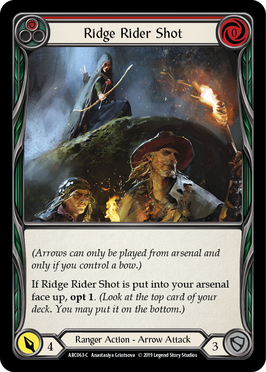 Ridge Rider Shot (Red) - Flesh and Blood TCG - MoxLand