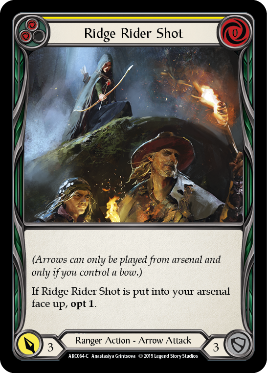 Ridge Rider Shot (Yellow) - Flesh and Blood TCG - MoxLand