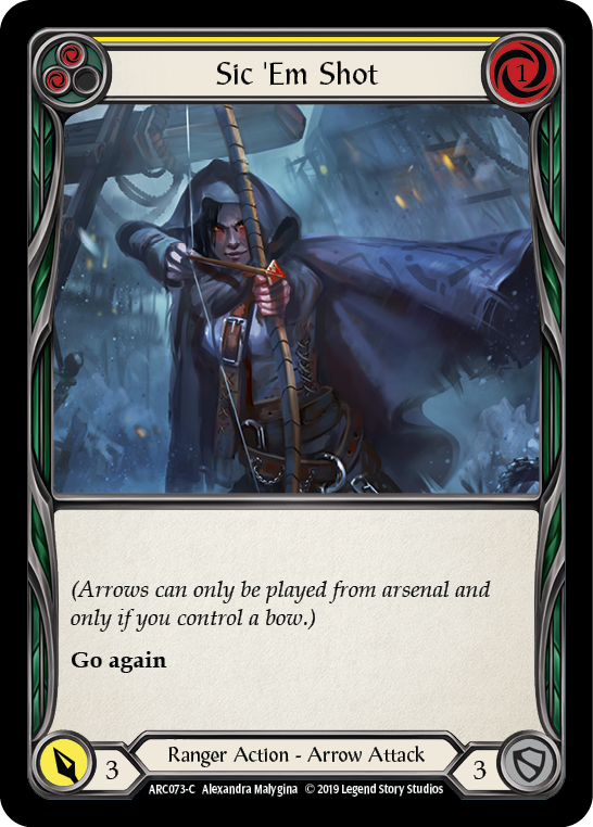 Sic 'Em Shot (Yellow) - Flesh and Blood TCG - MoxLand
