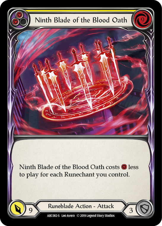 Ninth Blade of the Blood Oath (Yellow) - Flesh and Blood TCG - MoxLand