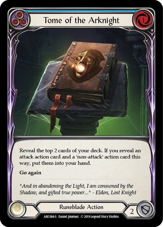 Tome of the Arknight (Blue) - Flesh and Blood TCG - MoxLand