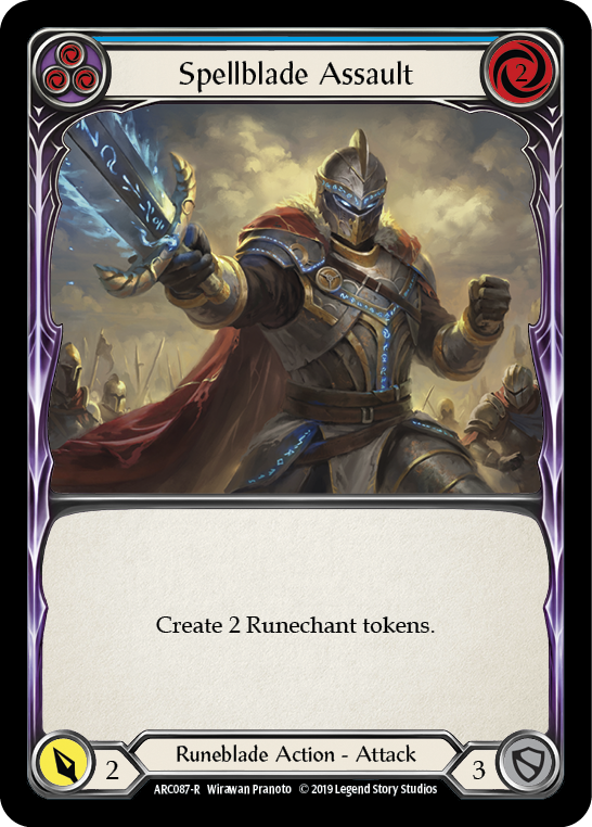 Spellblade Assault (Blue) - Flesh and Blood TCG - MoxLand