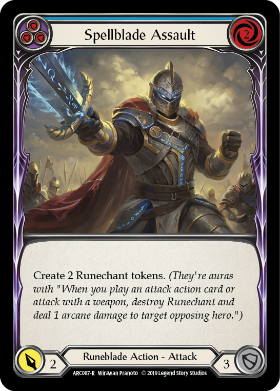 Spellblade Assault (Blue) - Flesh and Blood TCG - MoxLand