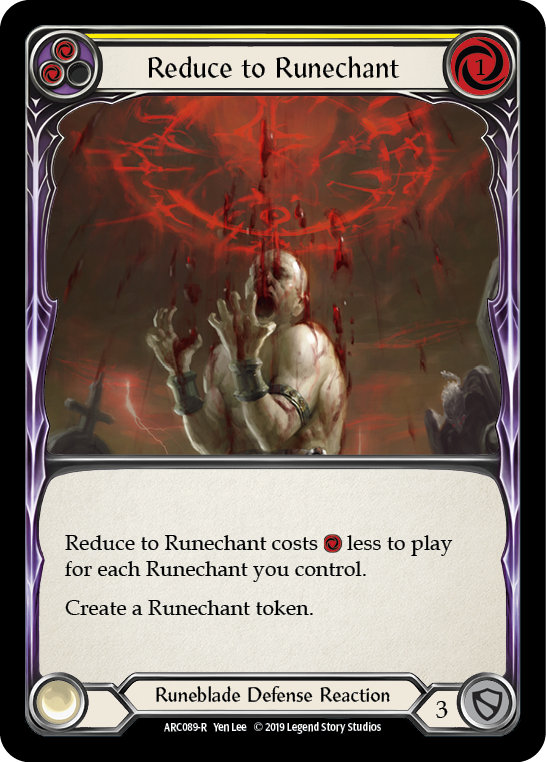 Reduce to Runechant (Yellow) - Flesh and Blood TCG - MoxLand
