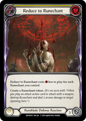 Reduce to Runechant (Yellow) - Flesh and Blood TCG - MoxLand