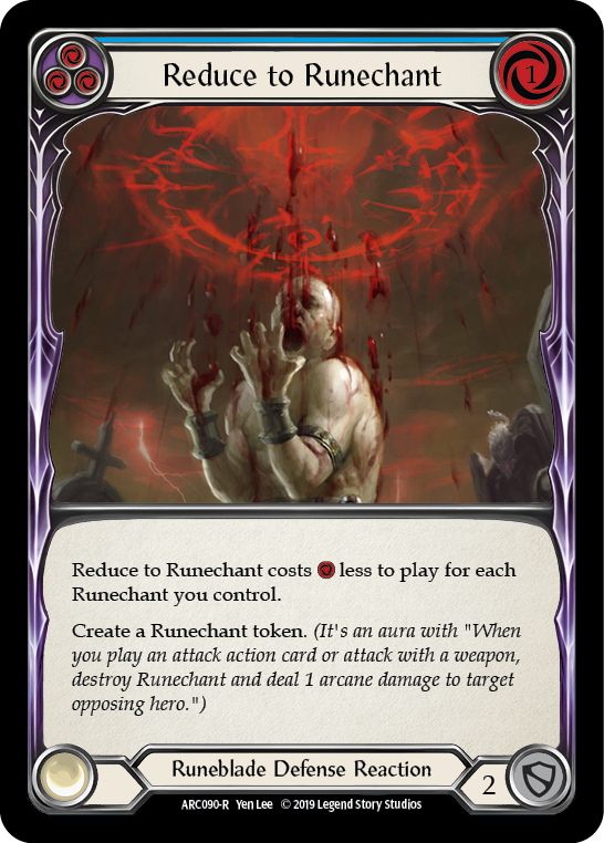Reduce to Runechant (Blue) - Flesh and Blood TCG - MoxLand