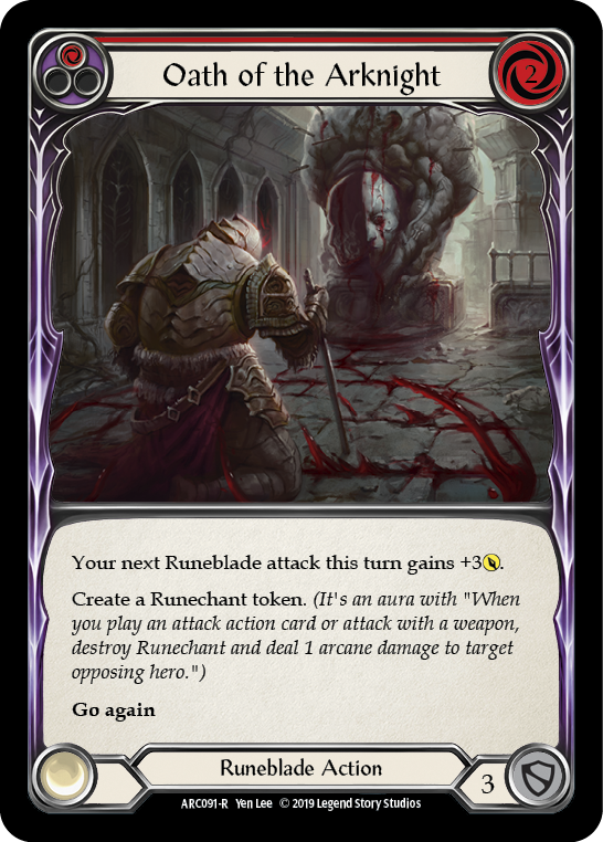 Oath of the Arknight (Red) - Flesh and Blood TCG - MoxLand
