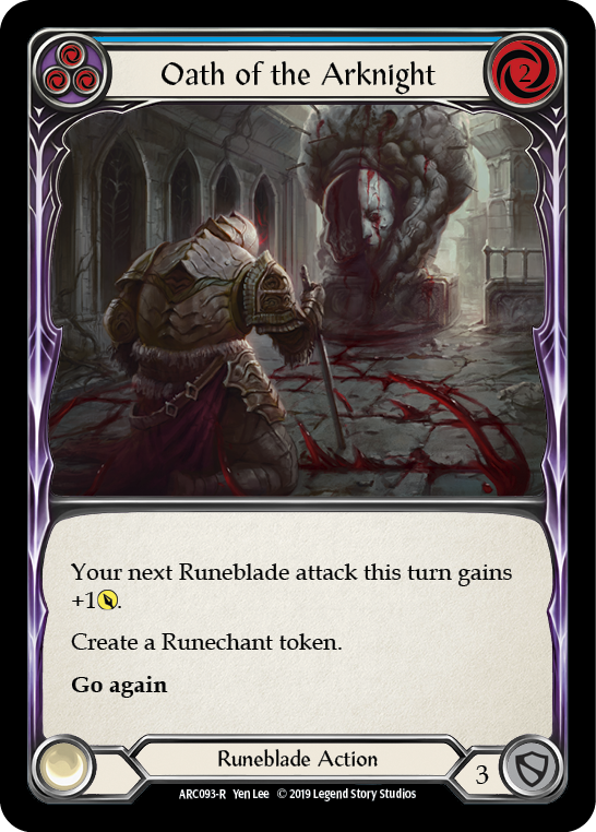 Oath of the Arknight (Blue) - Flesh and Blood TCG - MoxLand