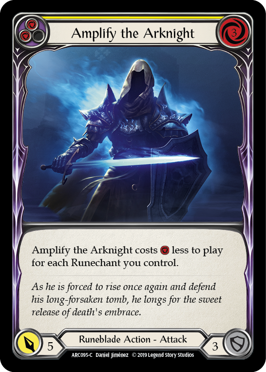 Amplify the Arknight (Yellow) - Flesh and Blood TCG - MoxLand
