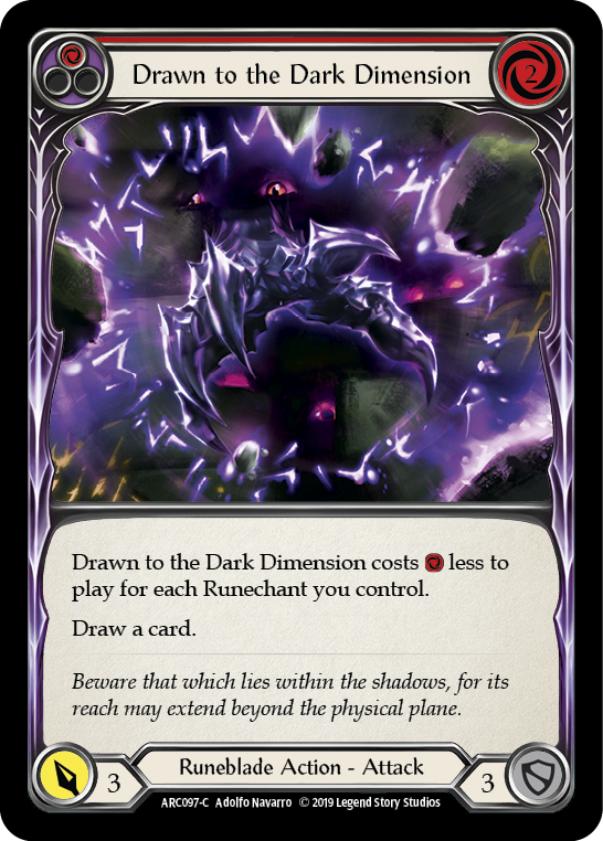 Drawn to the Dark Dimension (Red) - Flesh and Blood TCG - MoxLand