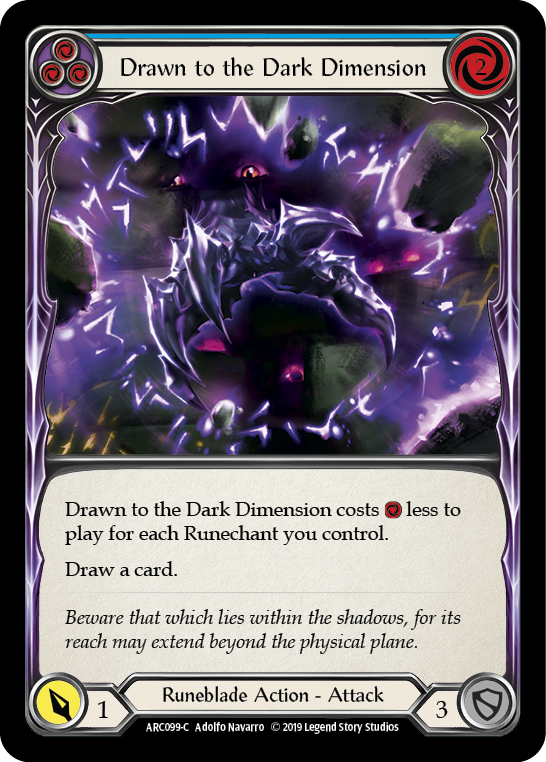 Drawn to the Dark Dimension (Blue) - Flesh and Blood TCG - MoxLand