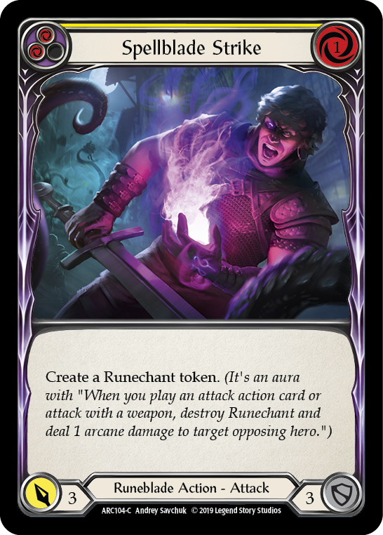 Spellblade Strike (Yellow) - Flesh and Blood TCG - MoxLand