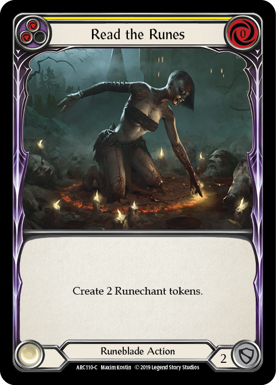 Read the Runes (Yellow) - Flesh and Blood TCG - MoxLand