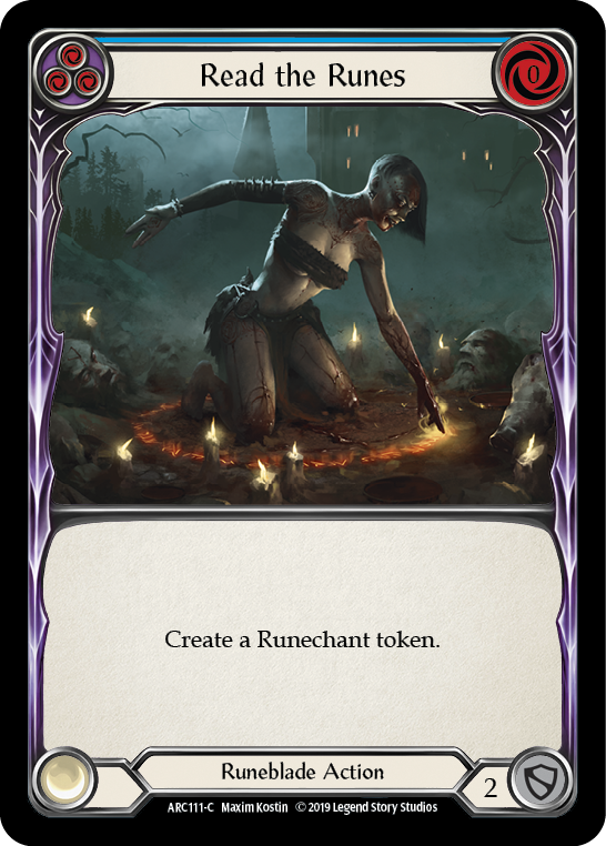 Read the Runes (Blue) - Flesh and Blood TCG - MoxLand