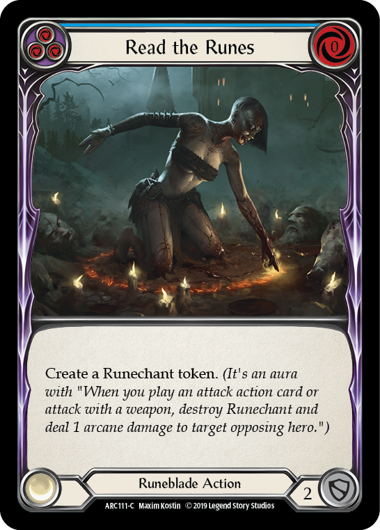 Read the Runes (Blue) - Flesh and Blood TCG - MoxLand