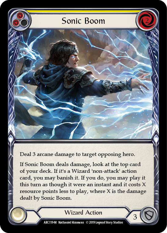 Sonic Boom (Yellow) - Flesh and Blood TCG - MoxLand