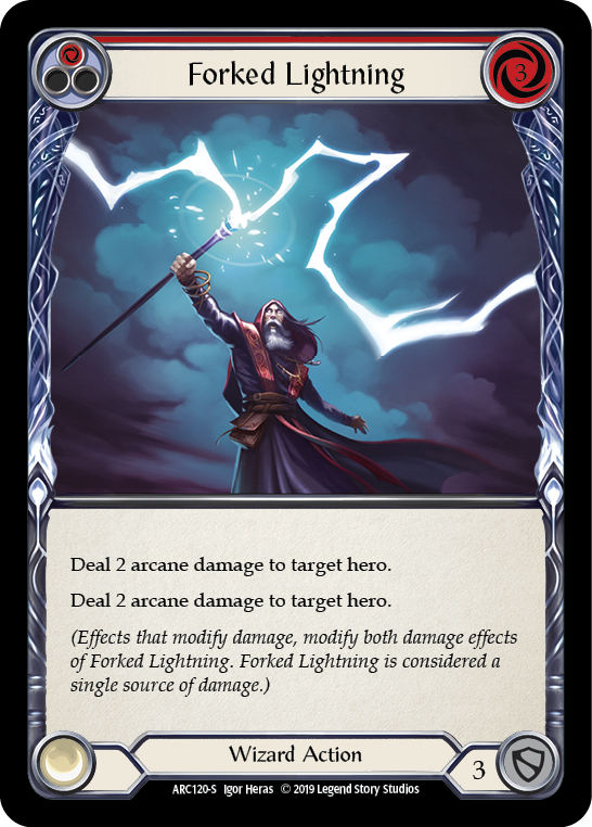 Forked Lightning (Red) - Flesh and Blood TCG - MoxLand