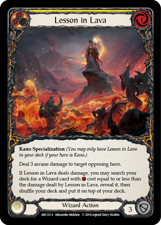 Lesson in Lava (Yellow) - Flesh and Blood TCG - MoxLand