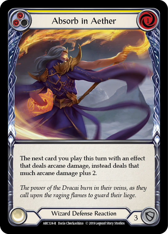 Absorb in Aether (Yellow) - Flesh and Blood TCG - MoxLand