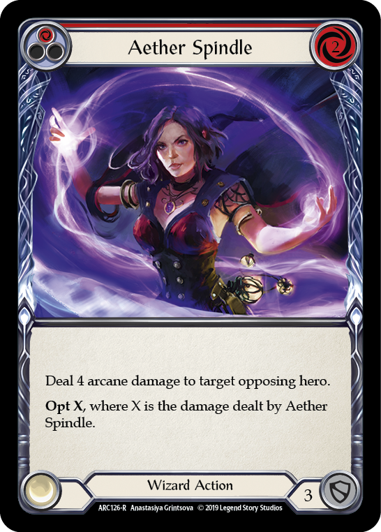 Aether Spindle (Red) - Flesh and Blood TCG - MoxLand