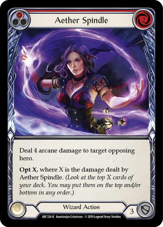 Aether Spindle (Red) - Flesh and Blood TCG - MoxLand