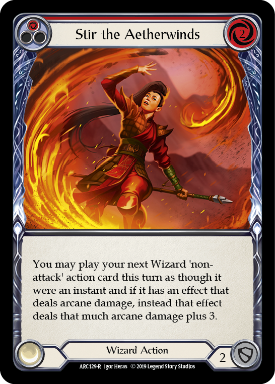 Stir the Aetherwinds (Red) - Flesh and Blood TCG - MoxLand