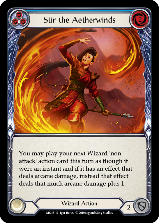Stir the Aetherwinds (Blue) - Flesh and Blood TCG - MoxLand