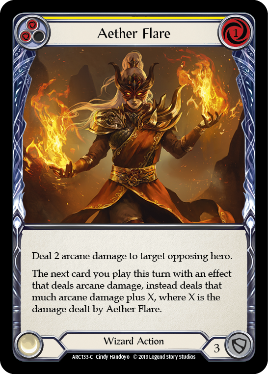 Aether Flare (Yellow) - Flesh and Blood TCG - MoxLand