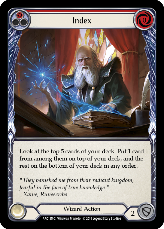 Index (Red) - Flesh and Blood TCG - MoxLand