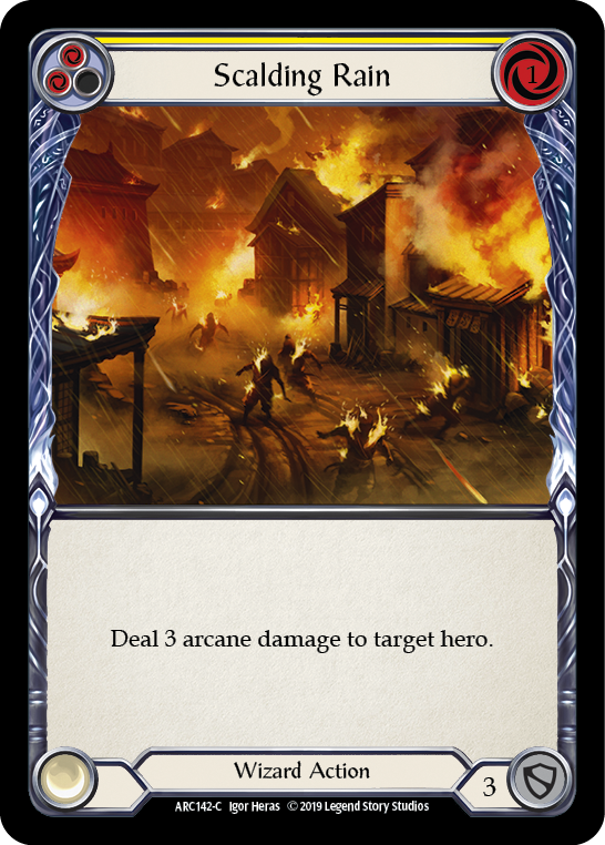Scalding Rain (Yellow) - Flesh and Blood TCG - MoxLand