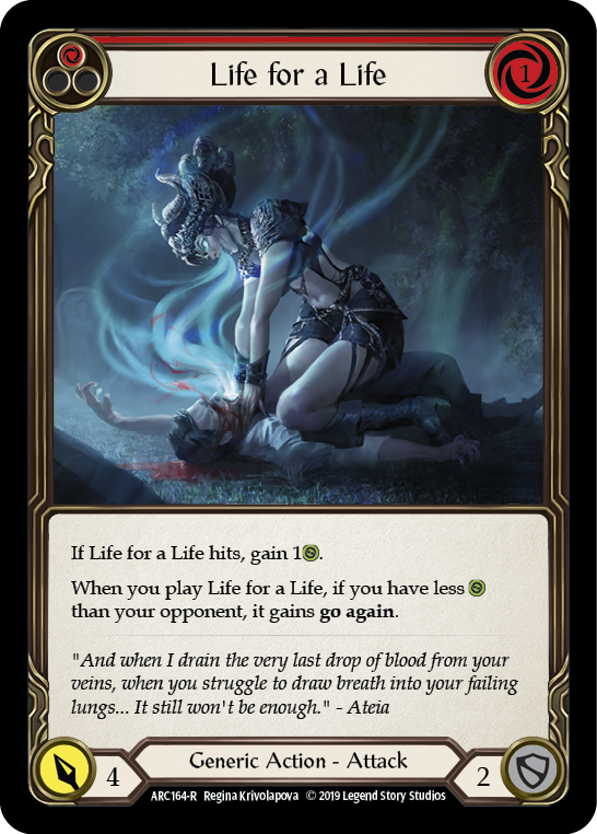 Life for a Life (Red) - Flesh and Blood TCG - MoxLand