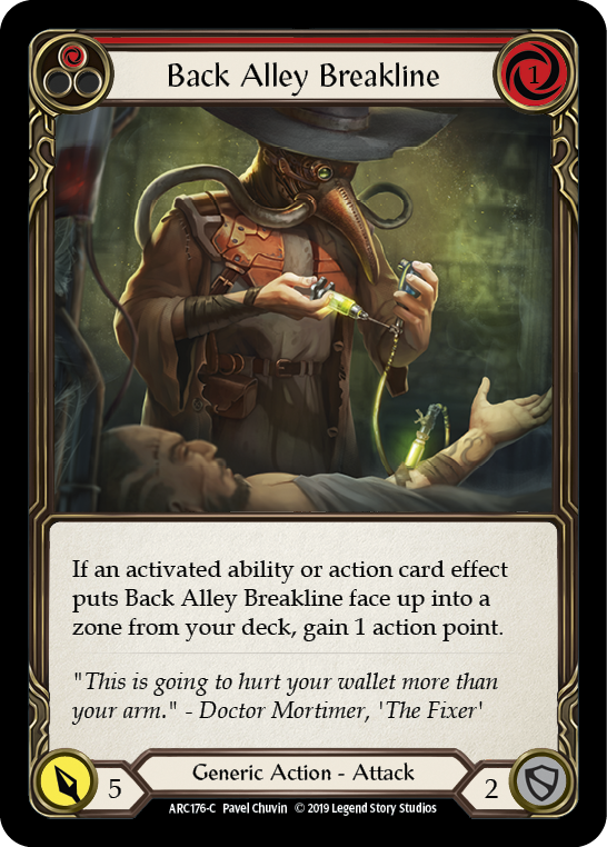 Back Alley Breakline (Red) - Flesh and Blood TCG - MoxLand