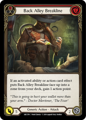 Back Alley Breakline (Red) - Flesh and Blood TCG - MoxLand