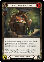 Back Alley Breakline (Yellow) - Flesh and Blood TCG - MoxLand
