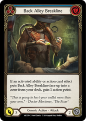 Back Alley Breakline (Blue) - Flesh and Blood TCG - MoxLand