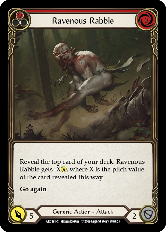 Ravenous Rabble (Red) - Flesh and Blood TCG - MoxLand