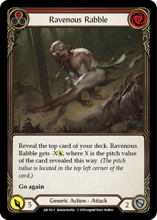 Ravenous Rabble (Red) - Flesh and Blood TCG - MoxLand