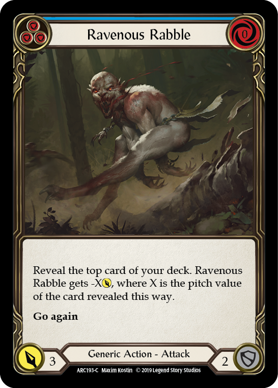 Ravenous Rabble (Blue) - Flesh and Blood TCG - MoxLand