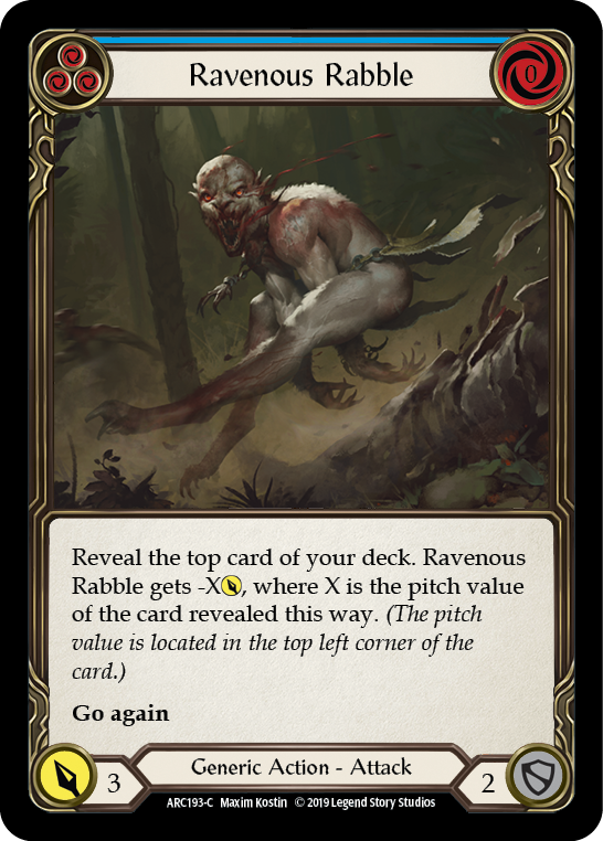 Ravenous Rabble (Blue) - Flesh and Blood TCG - MoxLand