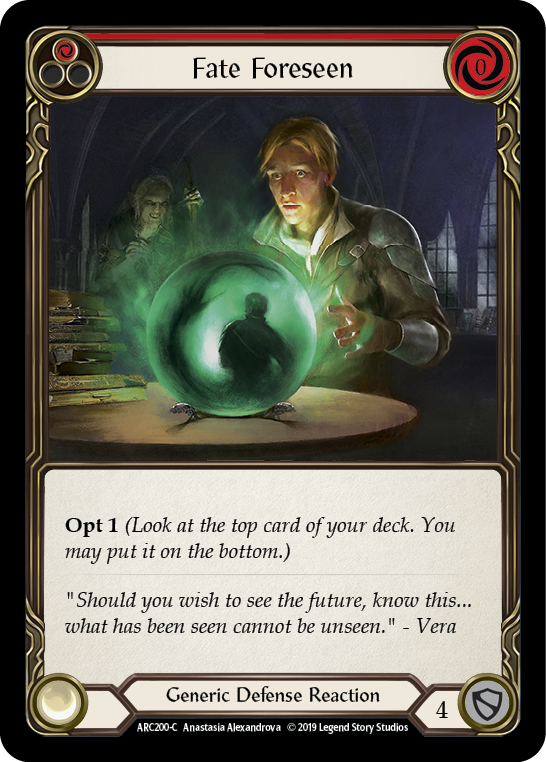 Fate Foreseen (Red) - Flesh and Blood TCG - MoxLand