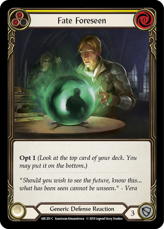 Fate Foreseen (Yellow) - Flesh and Blood TCG - MoxLand