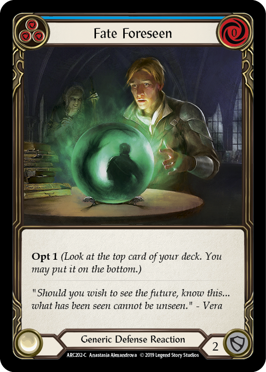Fate Foreseen (Blue) - Flesh and Blood TCG - MoxLand